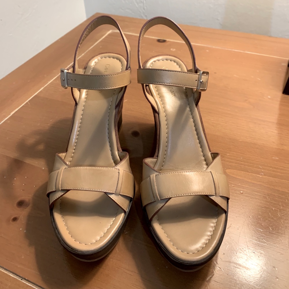 Cole Haan leather wedge sandal